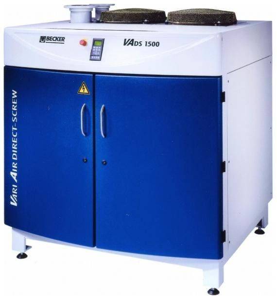 Industrial VADS 1500 Series screw compressor for efficient, energy-saving air compression.