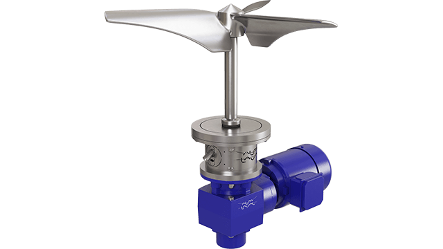 Alfa Laval ALB Bottom Mounted Agitator for efficient mixing in food, dairy, beverage and pharmaceutical industries.